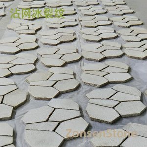 Ice crack pattern