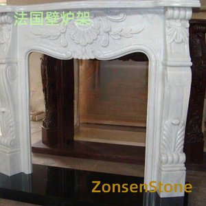 French fireplace mantel