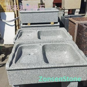 Laundry sink made of stone
