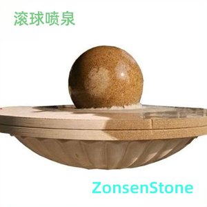 Rolling ball fountain