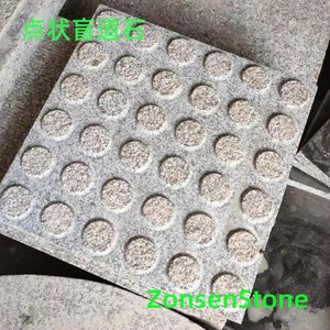 Dotted tactile paving stones