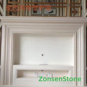 Modern style fireplace mantel