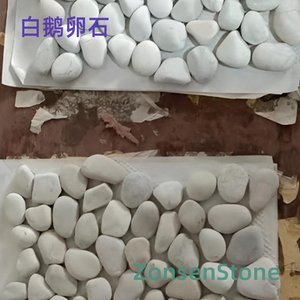 White pebbles