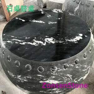 Stone table drum table