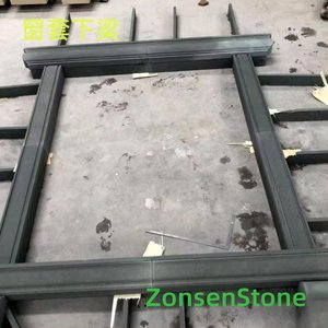 Window frame under beam