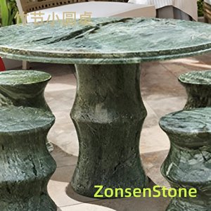 Bamboo-shaped small round table