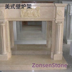 American-style fireplace mantle
