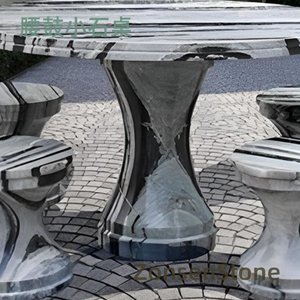 Waist drum small stone table