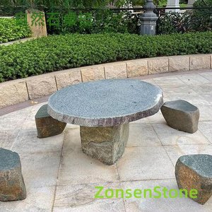 Natural stone tables and chairs