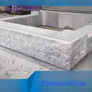 Flower bed bench stone