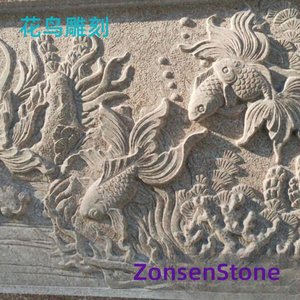 Flower and bird carving