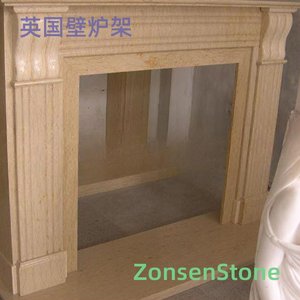 British fireplace mantel