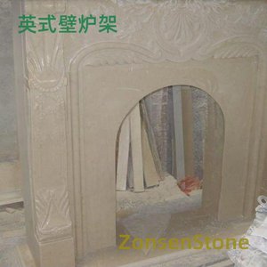 English fireplace mantel