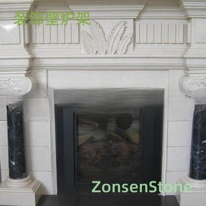 Decorative fireplace mantel