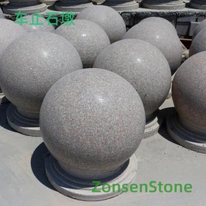 Car stop stone pier