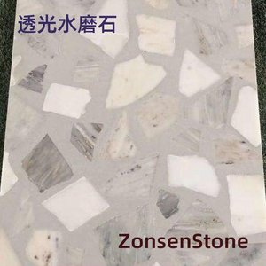 Translucent terrazzo