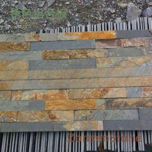 Rust-colored composite panels
