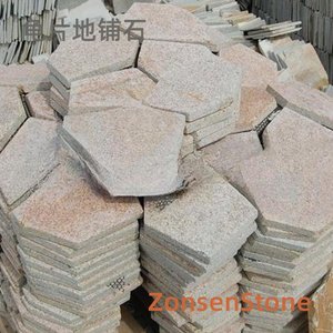 Tortoise-shell paving stones