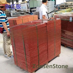 Red-dyed board