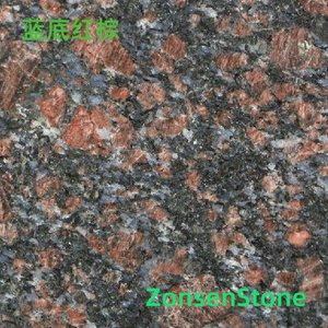 blue base with reddish brown